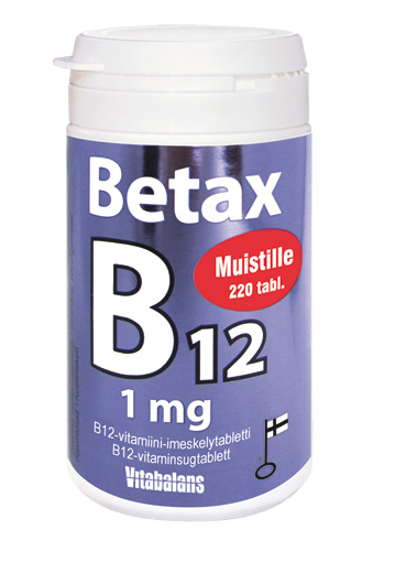 VB  Betax B12 1mg muistin tueksi 220tab